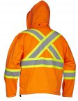 hi vis softshell jacket forcefield CSA-z96-15 orange back