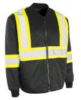 quilted freezer jacket forcefield 024-fjh – BLK front