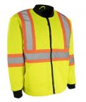 quilted freezer jacket forcefield 024-fjh – Yellow front