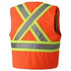 134 Hi-Viz Safety Vest Orange Back