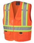 134 Hi-Viz Safety Vest Orange Front