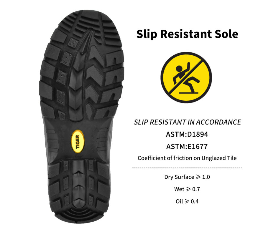 Tiger Men's 8" Steel Toe Safety Boots