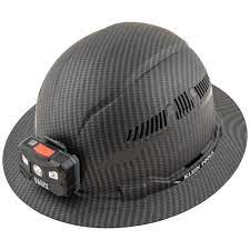 Klein carbon fiber hard hat with light  #60347