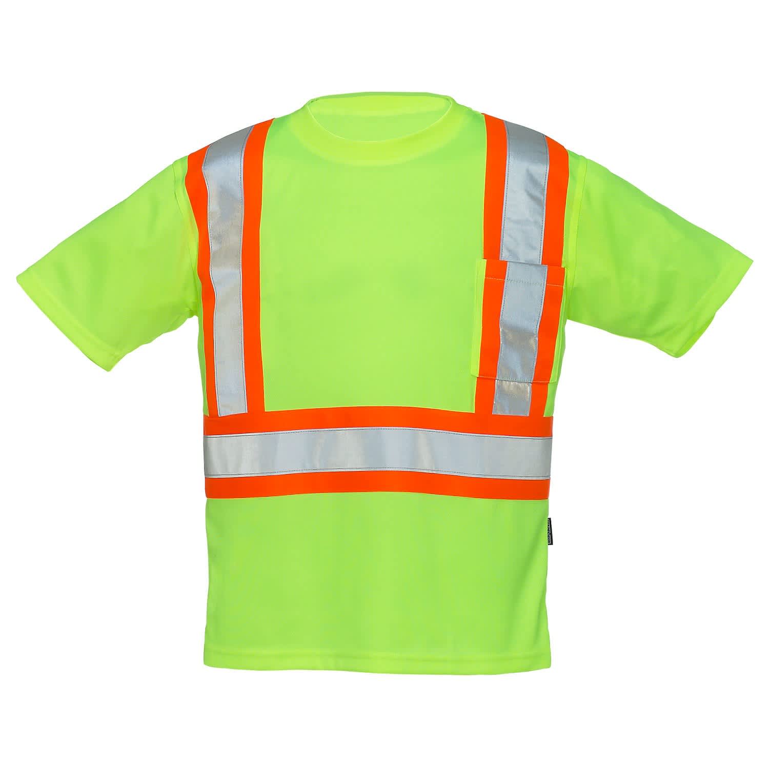 Forcefield short sleeve shirt  #022-CBECSALY – lime, Large