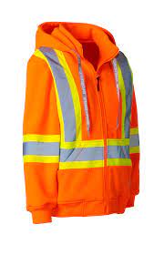 Forcefield women’s safety hoodie #024-WP844OR – Orange, XS