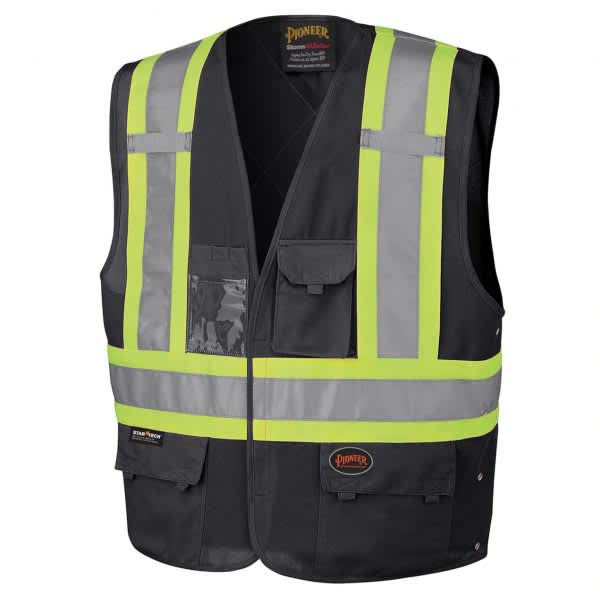 Hi Vis Safety Vest – L/XL, Black